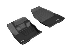 Lincoln MKX Floor Mats - Front - 3D MAXpider - KAGU Series - Black - `16-`20 Lincoln MKX Floor Mats - Front - 3D MAXpider - KAGU Series - Black - `16-`20